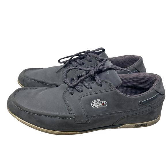 Lacoste Men\'s Dreyfus Boat Shoes Mens 10.5 Suede Gray Lace Up LACOSTE Mens Dreyfus OD SPM LTH 99265 - Shiekh main image 2